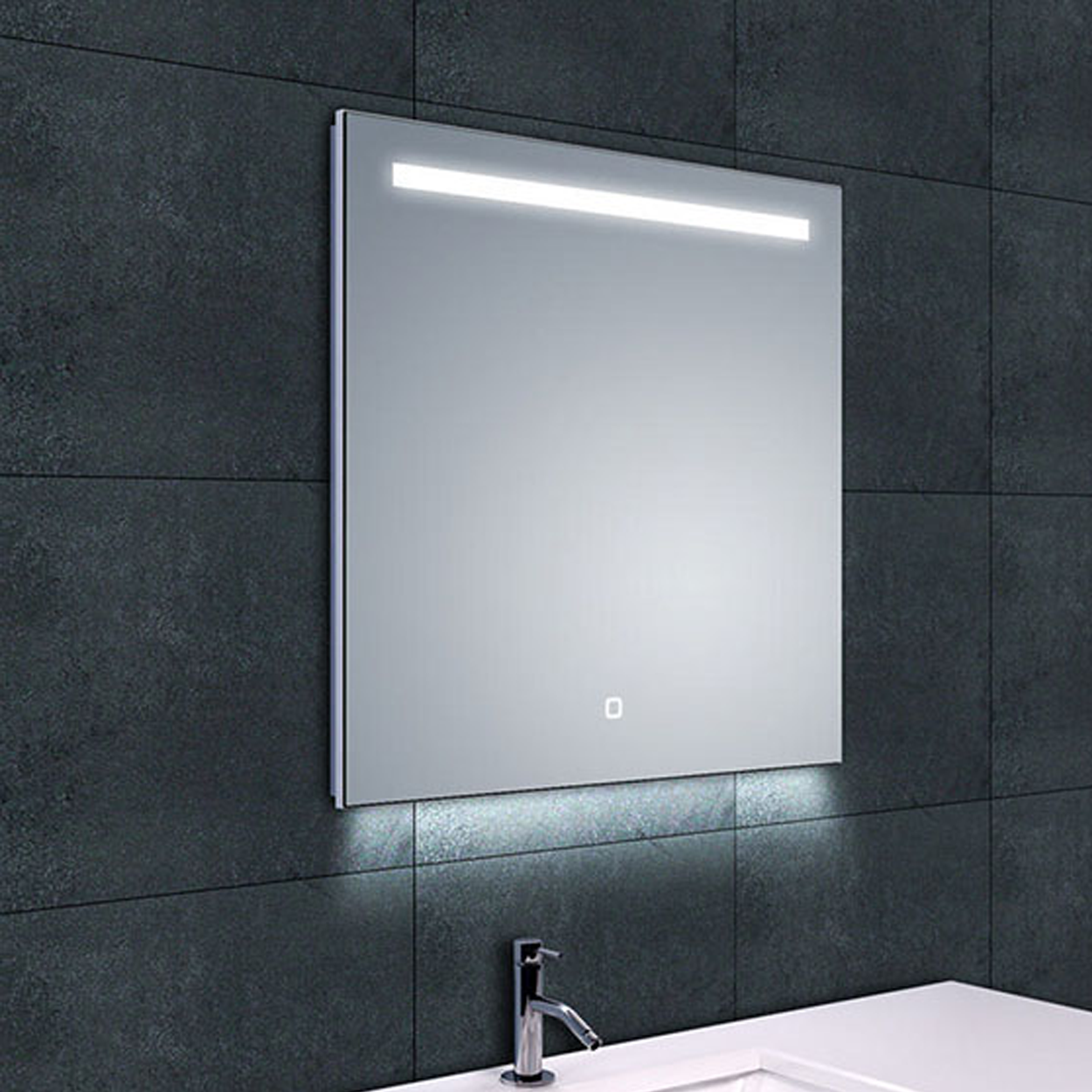 Wiesbaden Ambi Spiegel Condensvrij 60x60cm met Led Verlichting